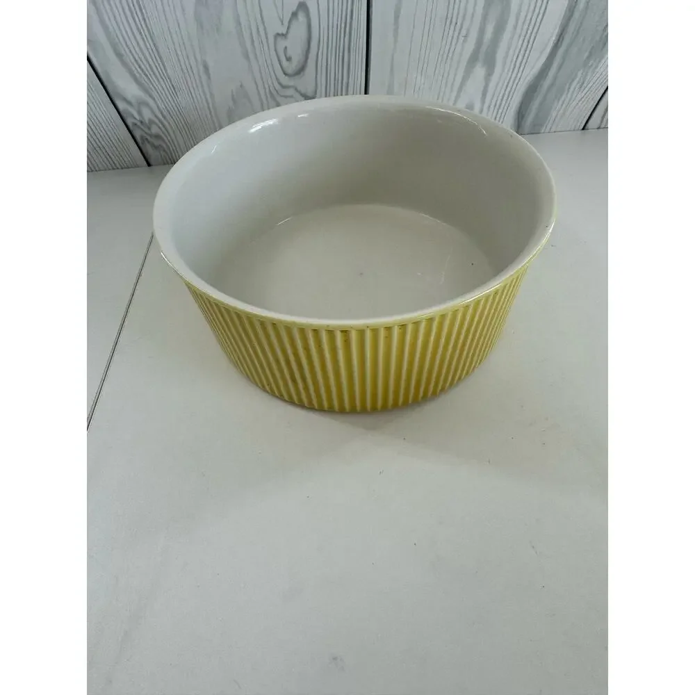 Vintage Villeroy & Boch Set of 3 MCM 50s/60s Nesting Casserole Bowls Yellow